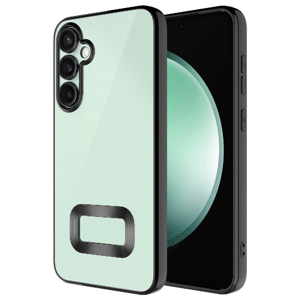 Galaxy A26 Kılıf Kamera Korumalı Logo Gösteren Zore Omega Kapak Derin Mor