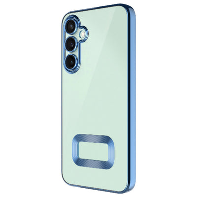 Galaxy A36 Kılıf Kamera Korumalı Logo Gösteren Zore Omega Kapak Mavi
