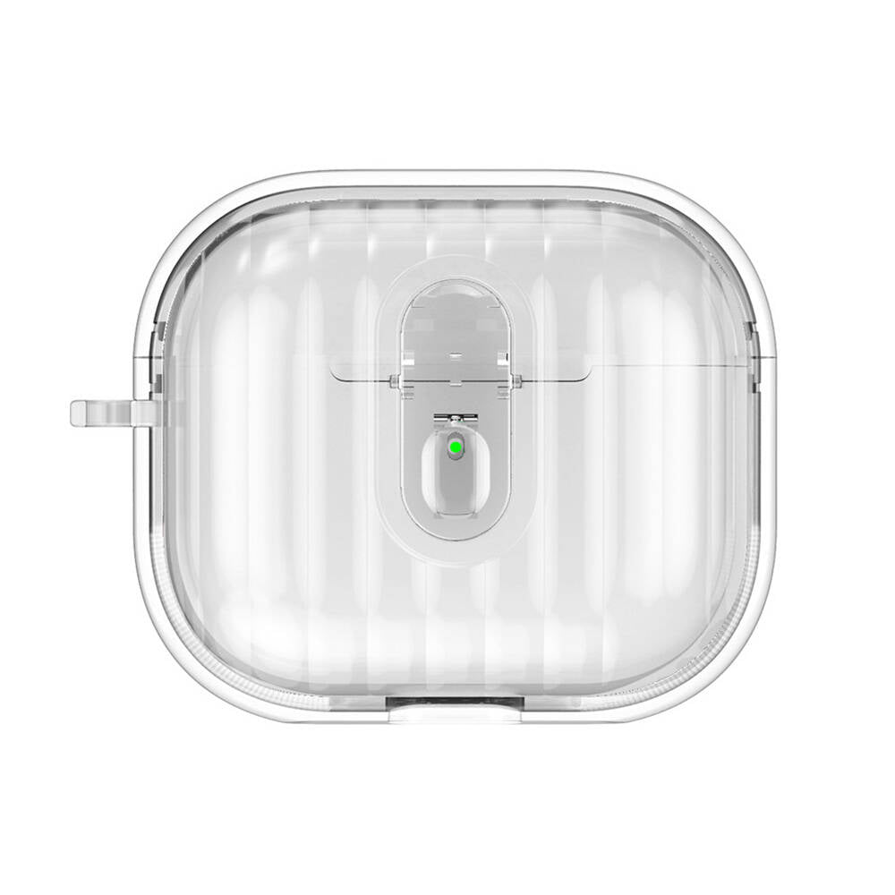 Airpods 4 Case with Colorful Transparent Sliced Silicone Edges Zore Airbag 40 Case Transparent