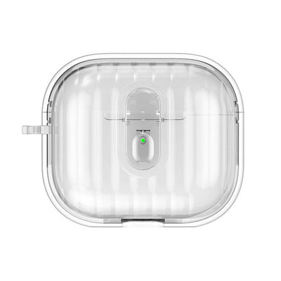 Airpods 4 Case with Colorful Transparent Sliced Silicone Edges Zore Airbag 40 Case Transparent