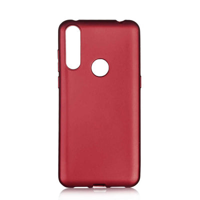 Alcatel 1S 2020 Kılıf Zore Premier Silikon Kapak Mürdüm
