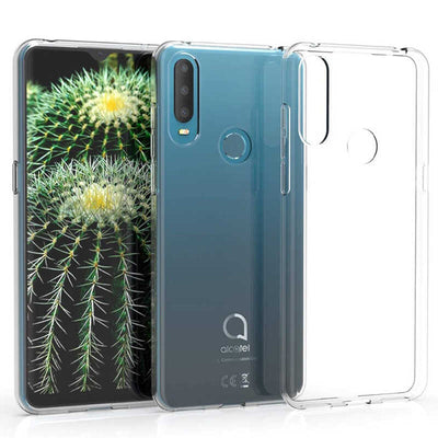 Alcatel 1S 2020 Kılıf Zore Süper Silikon Kapak Renksiz