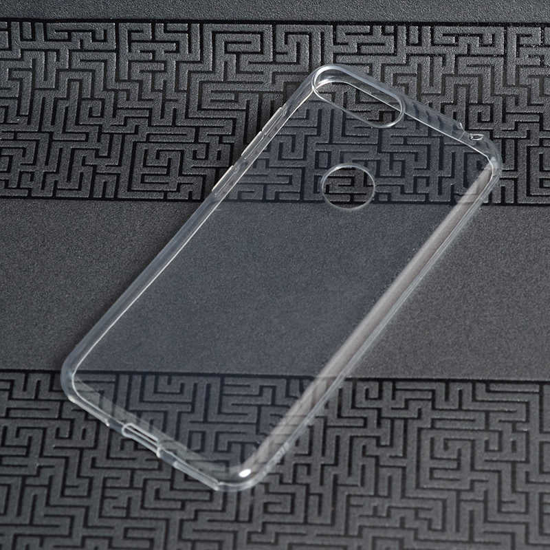 Alcatel 1S Kılıf Zore Süper Silikon Kapak Renksiz