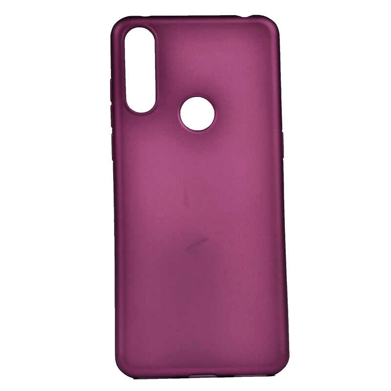 Alcatel 3X 2019 Kılıf Zore Premier Silikon Kapak Mürdüm