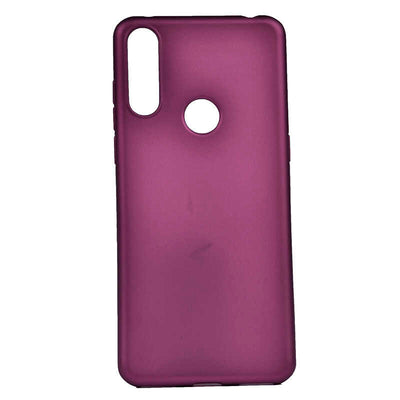 Alcatel 3X 2019 Kılıf Zore Premier Silikon Kapak Mürdüm
