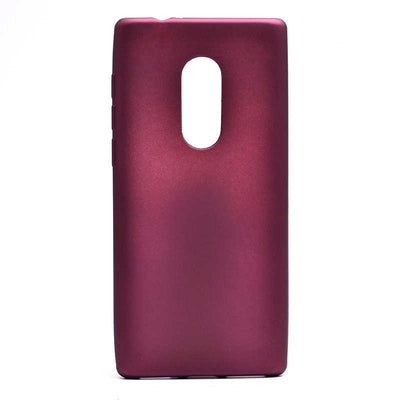 Alcatel 5 Kılıf Zore Premier Silikon Kapak Mürdüm