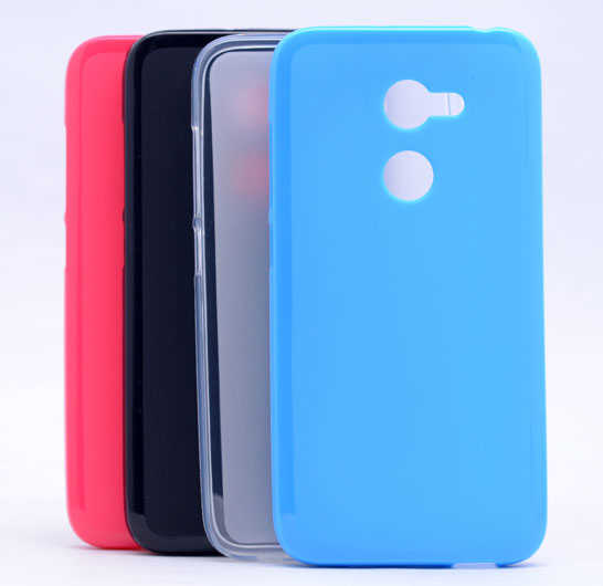 Alcatel A3 Kılıf Zore Süper Silikon Kapak Mavi