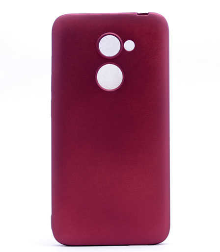 Alcatel A3 Kılıf Zore Premier Silikon Kapak Mürdüm