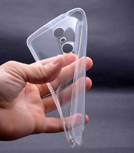 Alcatel A3 XL Kılıf Zore Süper Silikon Kapak Renksiz