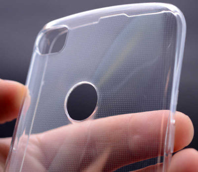 Alcatel Idol 5 Kılıf Zore Süper Silikon Kapak Renksiz