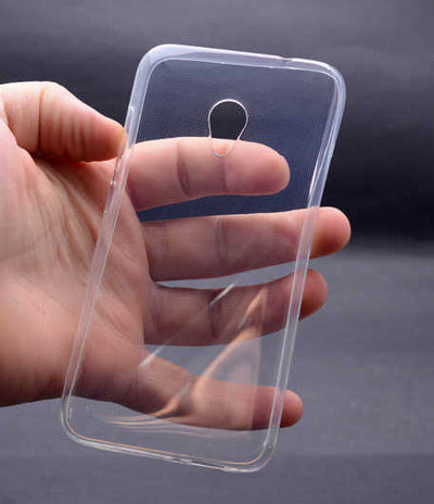 Alcatel U5 Kılıf Zore Süper Silikon Kapak Renksiz