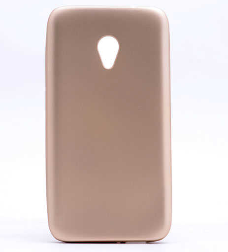 Alcatel U5 Kılıf Zore Premier Silikon Kapak Gold