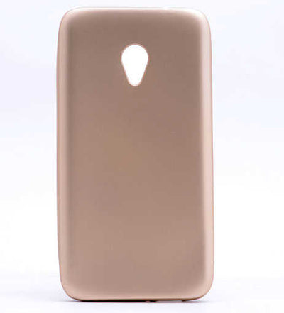 Alcatel U5 Kılıf Zore Premier Silikon Kapak Gold