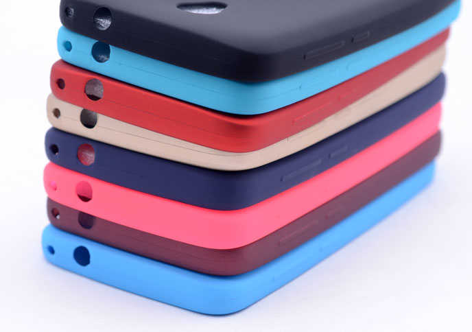 Alcatel U5 Kılıf Zore Premier Silikon Kapak Mürdüm