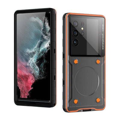Universal 6.9" Waterproof Zore Voter Cover Black with Anti-Knock Airbag Design