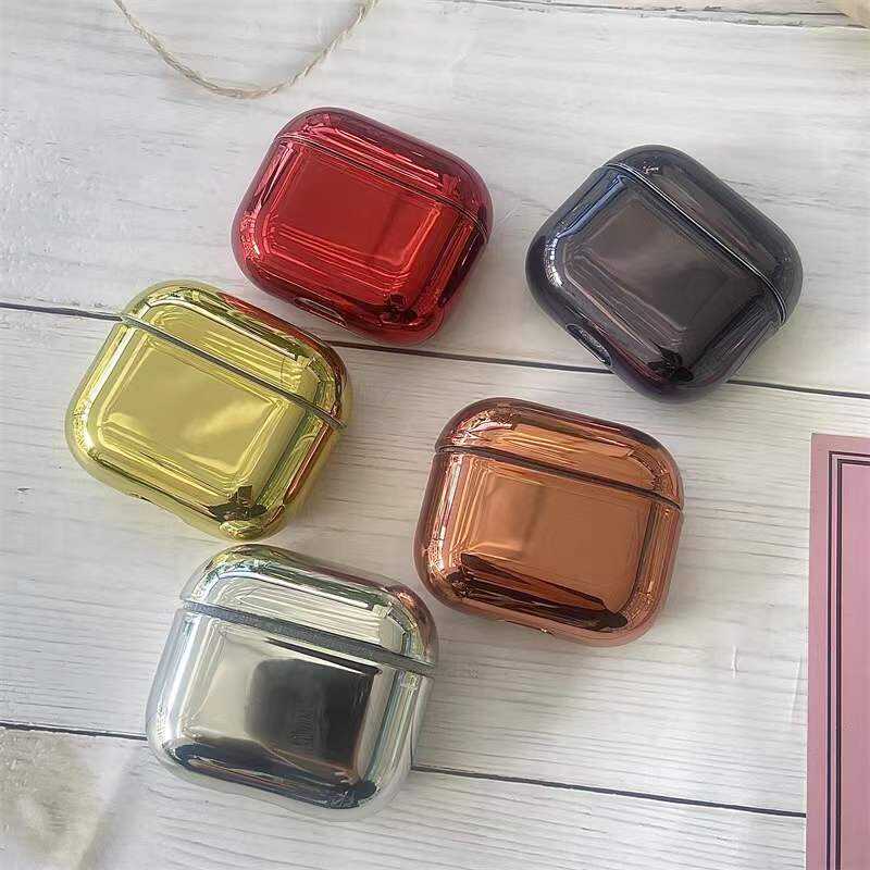 Apple Airpods 3. Nesil Kılıf Zore Airbag 08 Silikon Gümüş