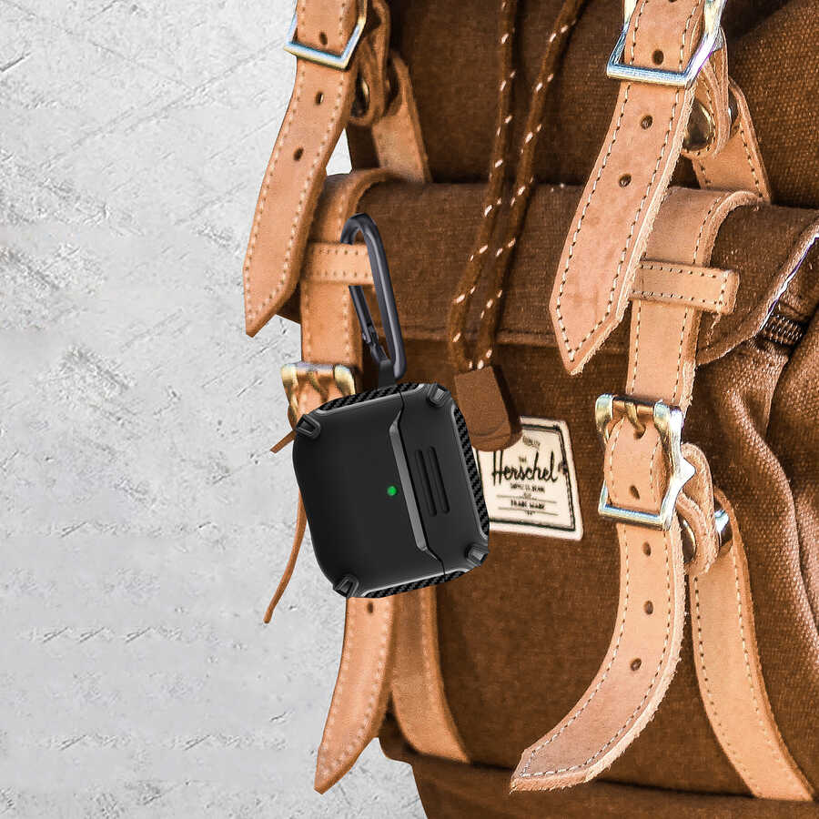 Apple Airpods 3. Nesil Kılıf Zore Airbag 26 Silikon Koyu Yeşil