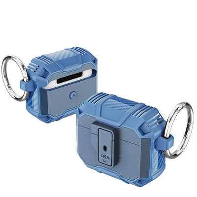 Apple Airpods 3. Nesil Kılıf Zore Airbag 27 Silikon Lacivert