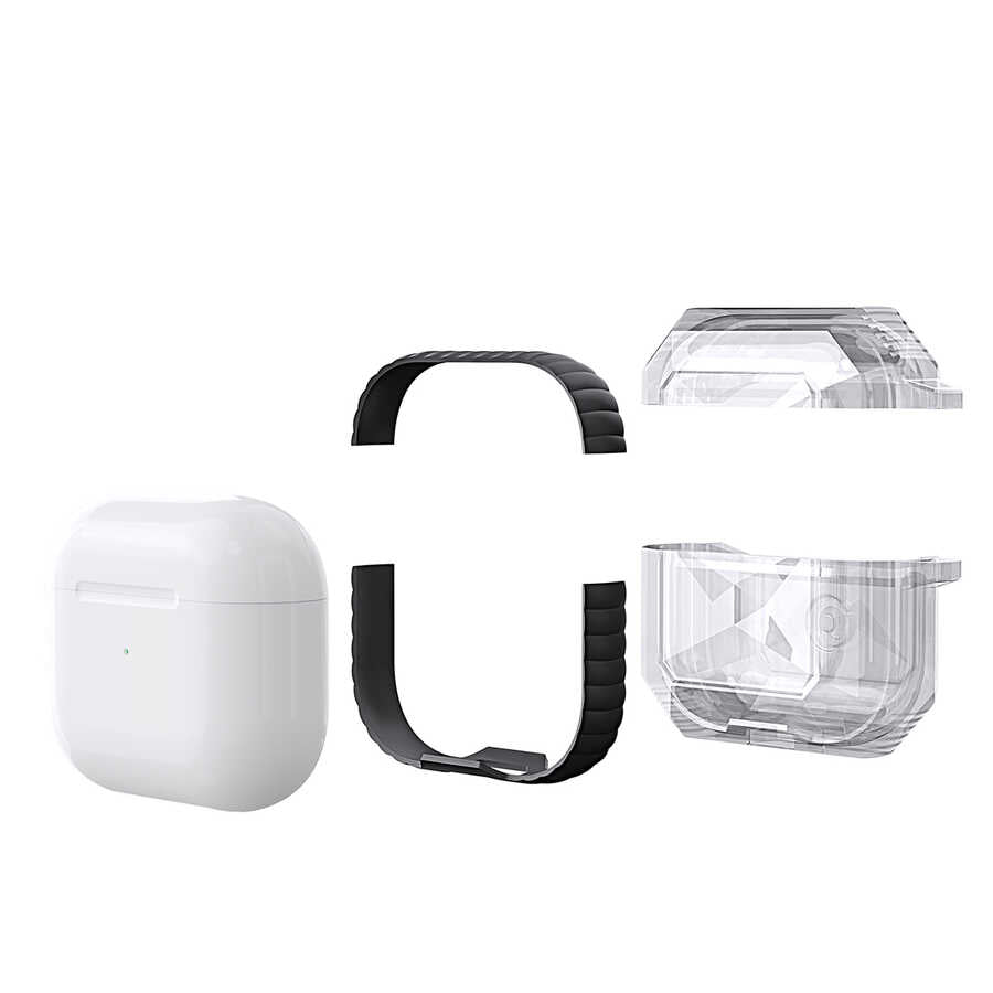 Apple Airpods 3. Nesil Kılıf Zore Airpods Airbag 22 Kılıf Pembe