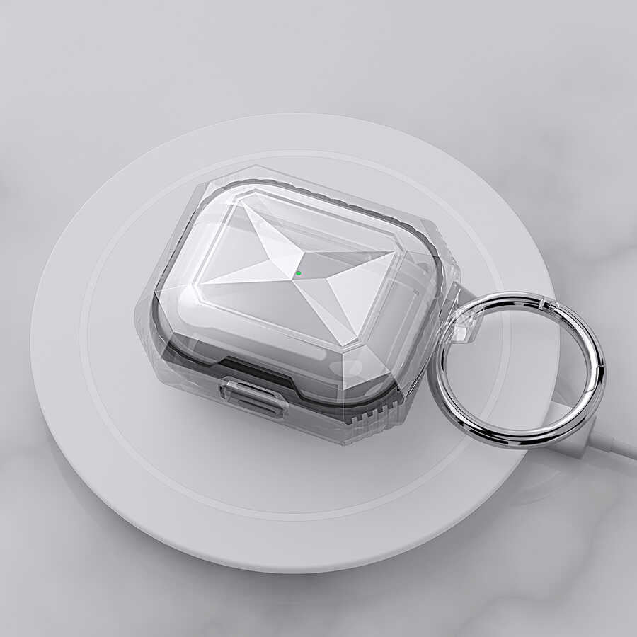 Apple Airpods 3. Nesil Kılıf Zore Airpods Airbag 22 Kılıf Beyaz