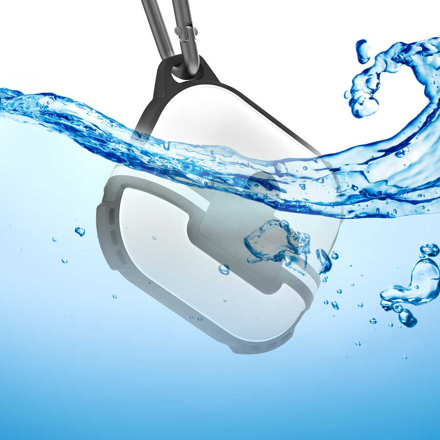 Apple Airpods 3. Nesil Zore Airbag 16 Silikon 1-1 Su Geçirmez Kılıf Beyaz