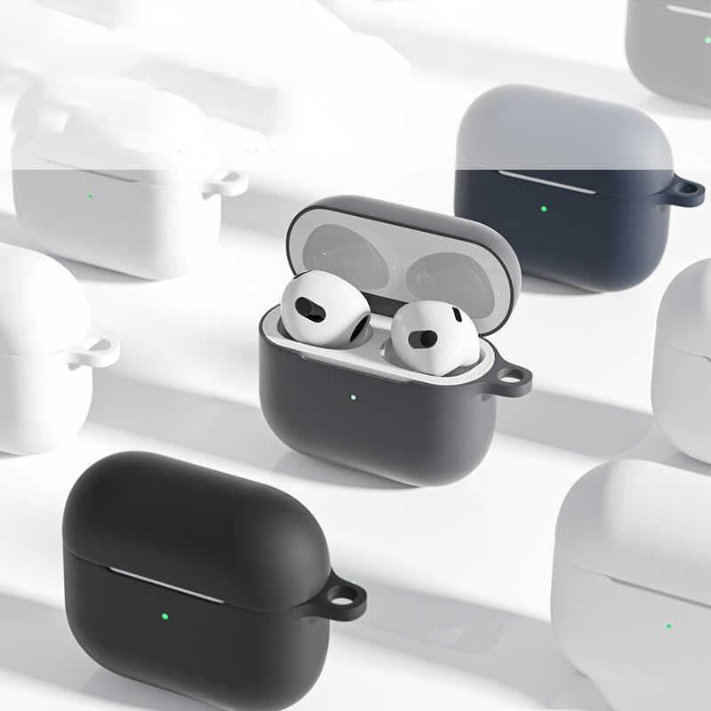 Apple Airpods 3. Nesil Zore Airbag 28 Silikon Kılıf Lacivert