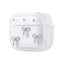 Apple Airpods 3. Nesil Zore Airbag 44 Airbag Tasarımlı Simli Şeffaf Kutup Kılıf