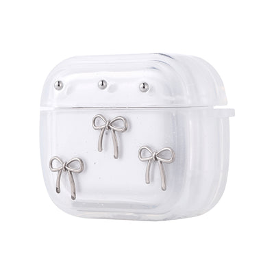 Apple Airpods 3. Nesil Zore Airbag 44 Airbag Tasarımlı Simli Şeffaf Kutup Kılıf