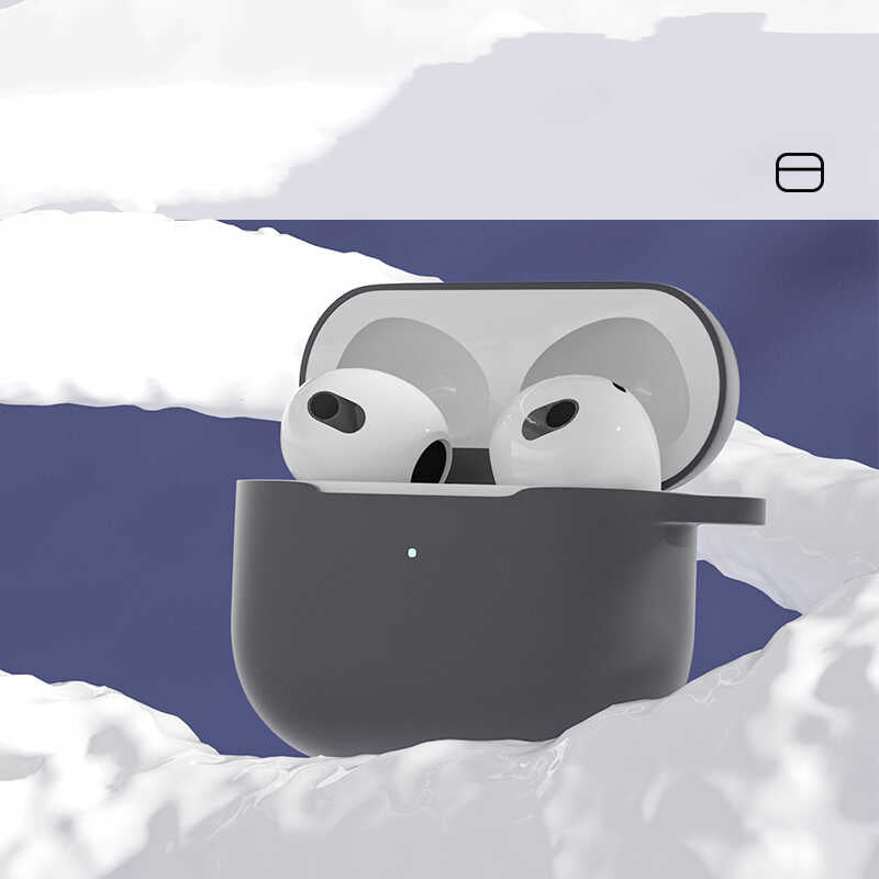 Apple Airpods 3. Nesil Zore Standart Silikon Kılıf Kırmızı