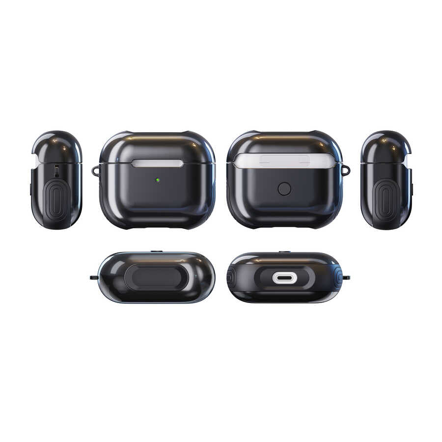 Apple Airpods 3. Nesil Kılıf Zore Shockproof Silikon Siyah