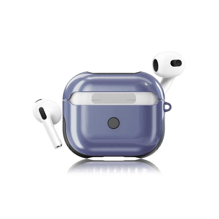 Apple Airpods 3. Nesil Kılıf Zore Shockproof Silikon Mavi