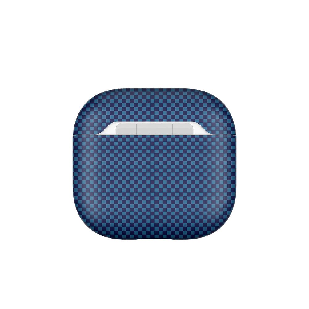 Apple Airpods 4 Zore Airbag 43 600D Carbon Fiber Headphone Case Navy Blue