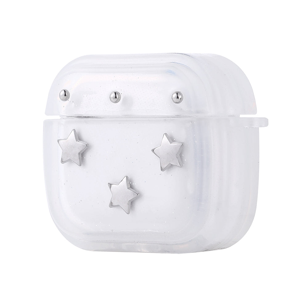 Apple Airpods 4 Zore Airbag 44 Airbag Design Glitter Transparent Polar Case Star 