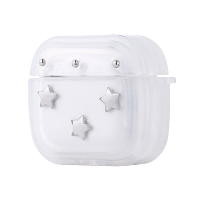Apple Airpods 4 Zore Airbag 44 Airbag Design Glitter Transparent Polar Case Star 