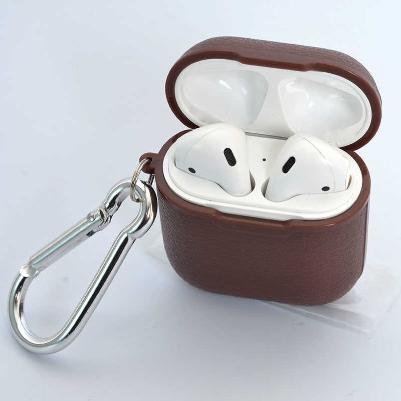 Apple Airpods Kılıf Zore Airbag 03 Silikon Kahverengi