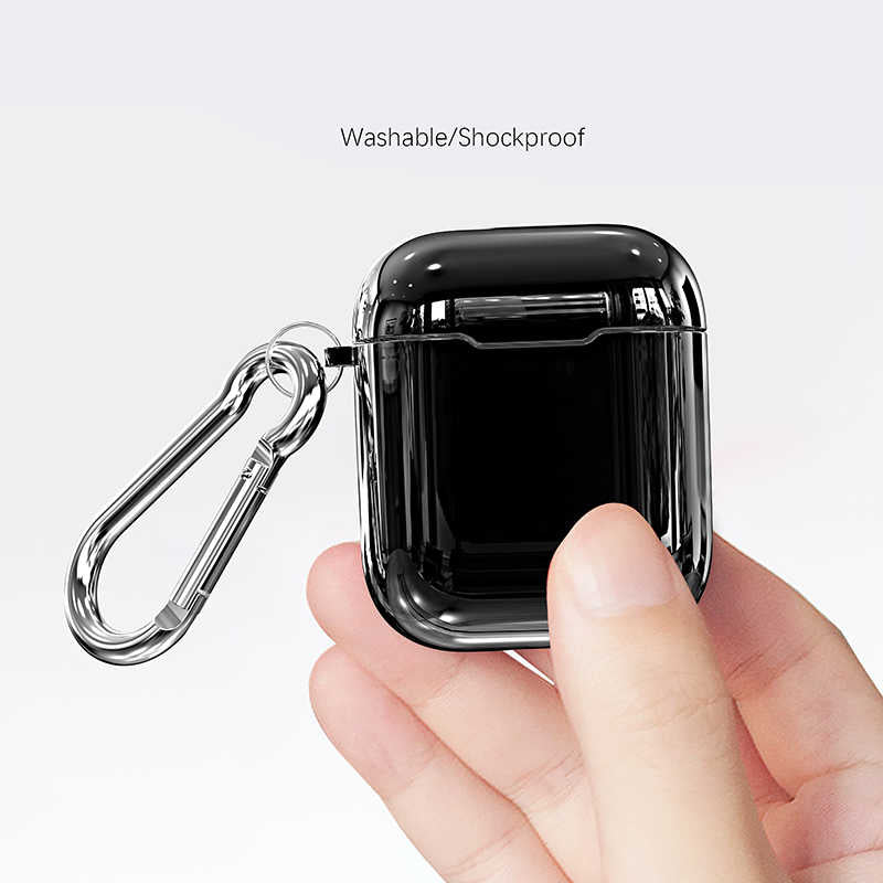 Apple Airpods Kılıf Zore Airbag 08 Silikon Gümüş