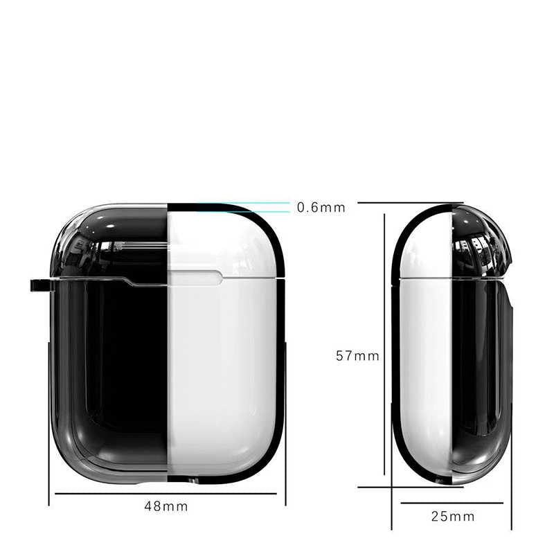 Apple Airpods Kılıf Zore Airbag 08 Silikon Gümüş