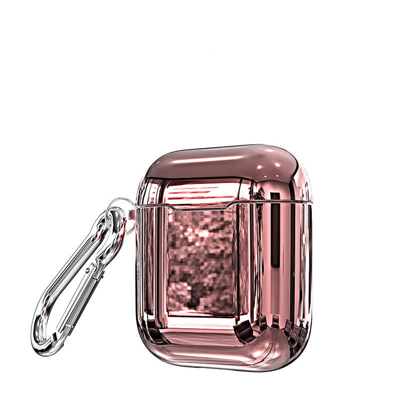 Apple Airpods Kılıf Zore Airbag 08 Silikon Rose Gold