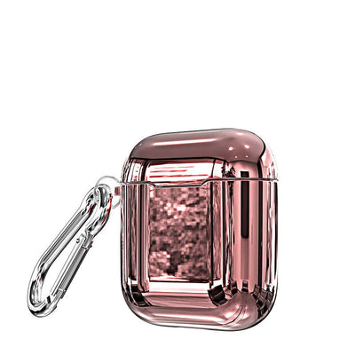 Apple Airpods Kılıf Zore Airbag 08 Silikon Rose Gold