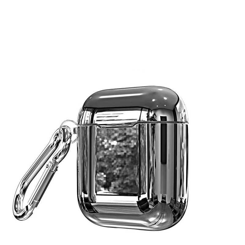 Apple Airpods Kılıf Zore Airbag 08 Silikon Gümüş