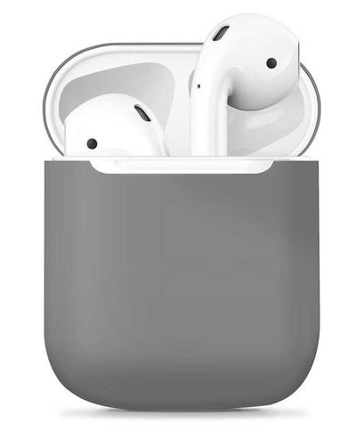 Apple Airpods Kılıf Zore Airbag 13 Silikon Gri