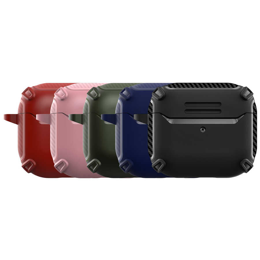 Apple Airpods Kılıf Zore Airbag 26 Silikon Kırmızı