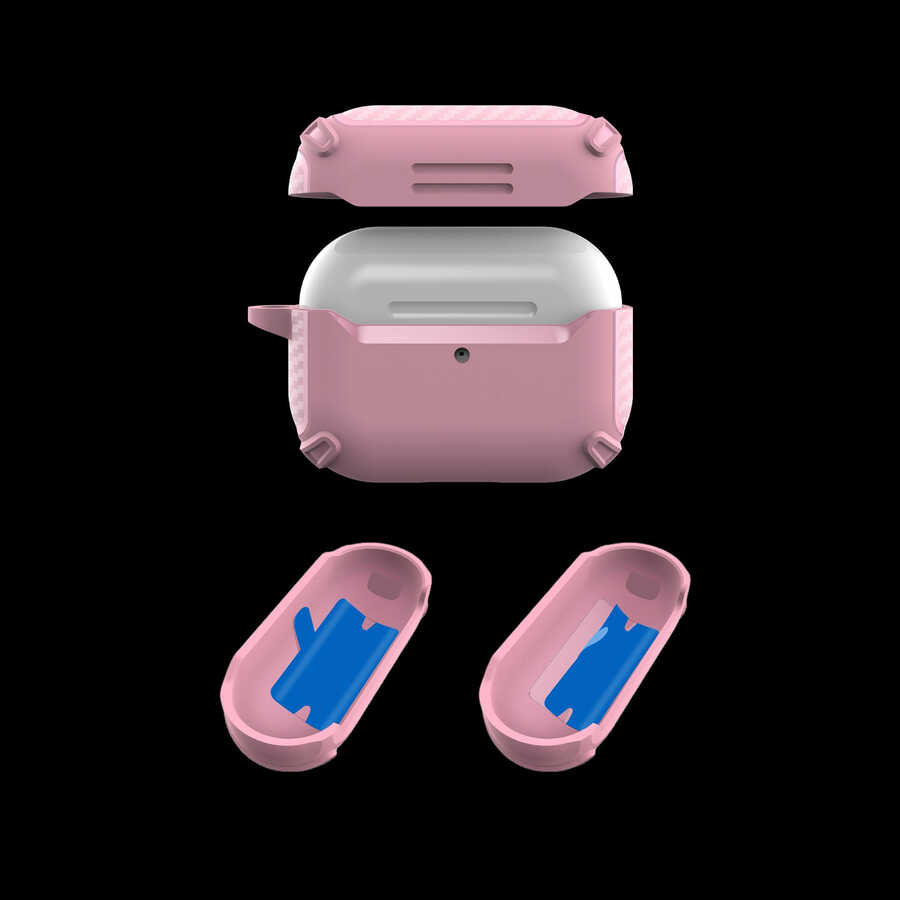 Apple Airpods Kılıf Zore Airbag 26 Silikon Siyah