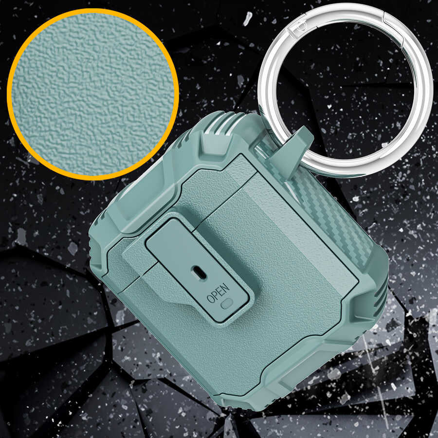 Apple Airpods Kılıf Zore Airbag 27 Silikon Yeşil