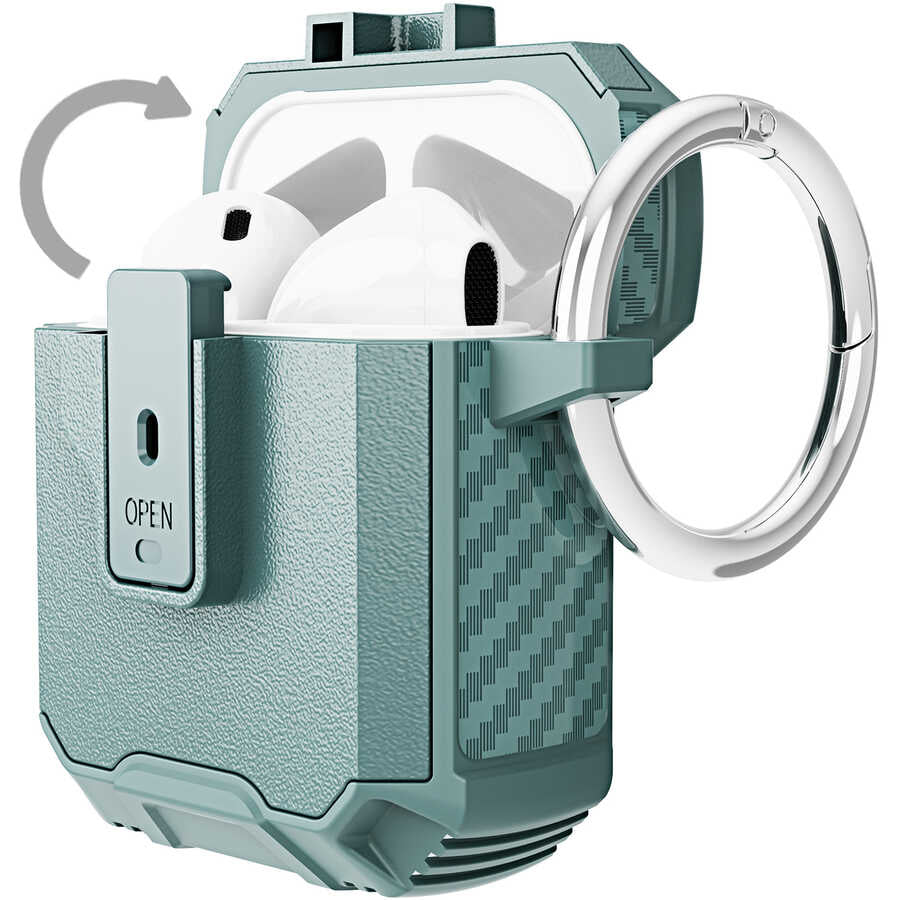 Apple Airpods Kılıf Zore Airbag 27 Silikon Lacivert