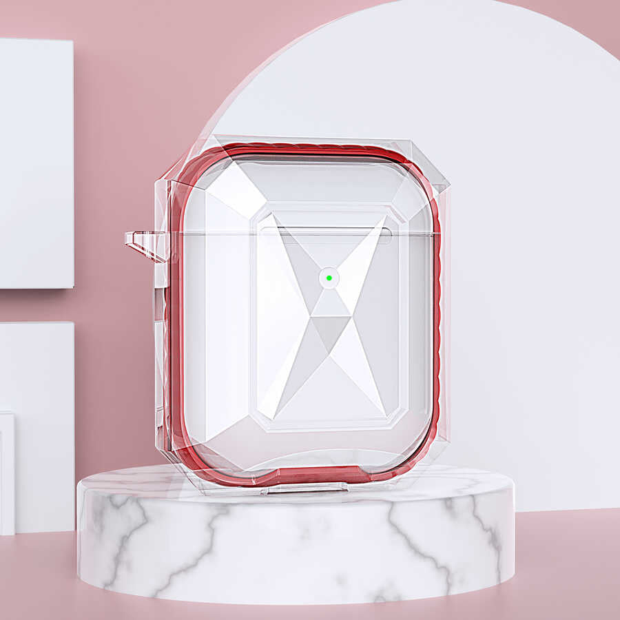 Apple Airpods Kılıf Zore Airpods Airbag 22 Kılıf Kırmızı