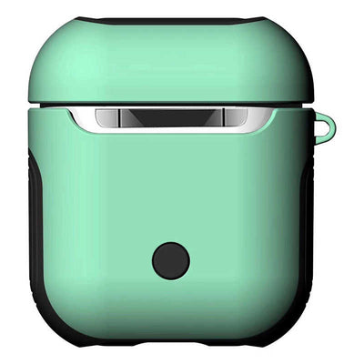 Apple Airpods Kılıf Zore Shockproof Silikon Kırmızı-Mavi