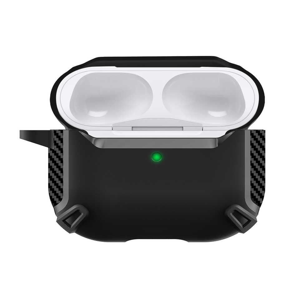 Apple Airpods Pro 2 Kılıf Zore Airbag 26 Silikon Siyah