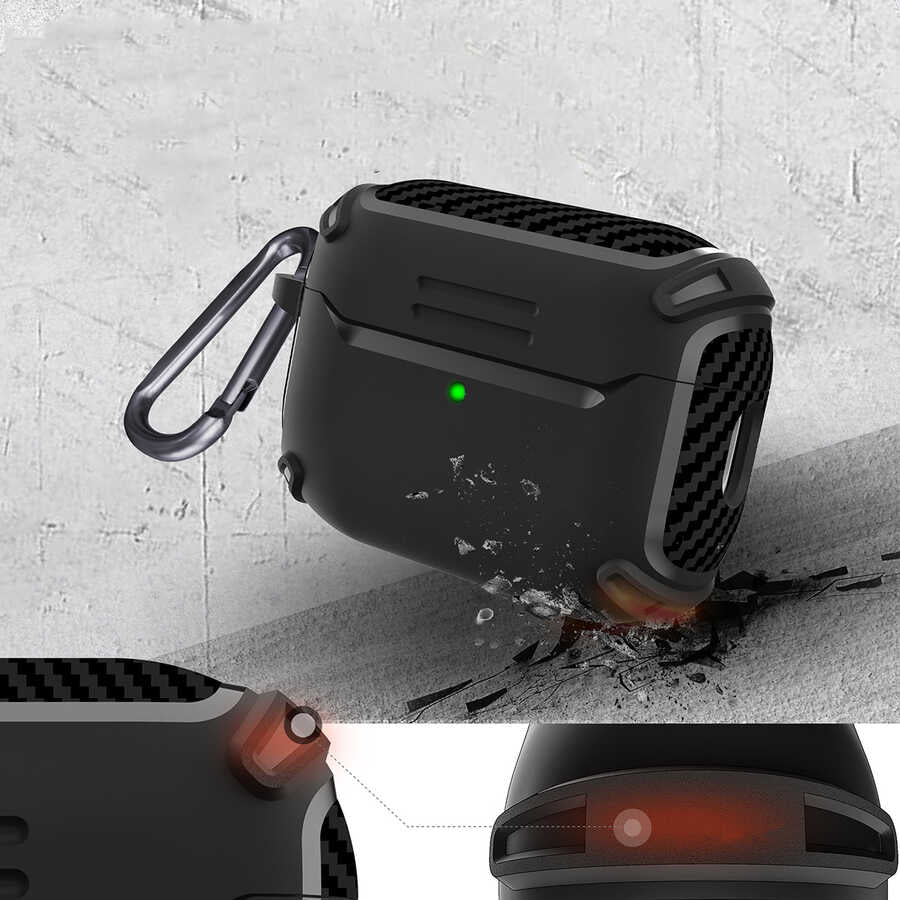 Apple Airpods Pro 2 Kılıf Zore Airbag 26 Silikon Lacivert