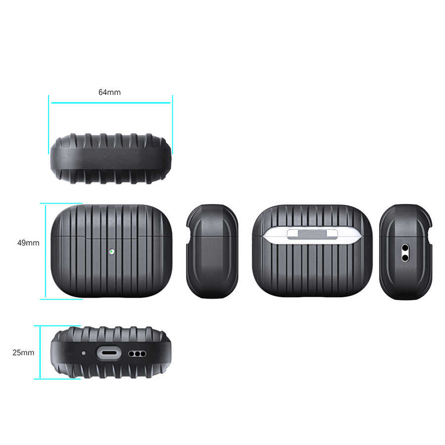 Apple Airpods Pro 2 Zore Airbag 30 Kılıf Koyu Yeşil